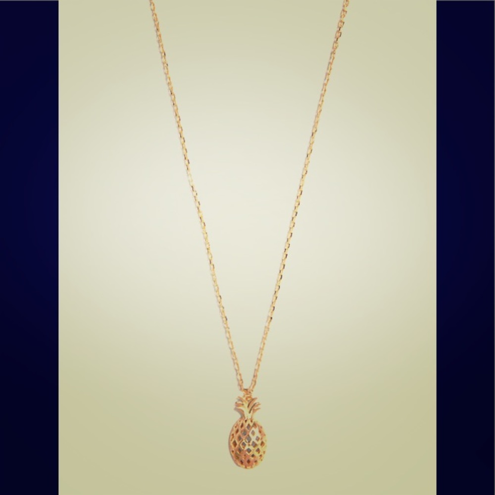 Lucky Brand Gold Pineapple Necklace